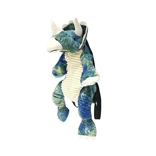 Mignon Sac à Dos Enfant Dinosaure T-Rex 3D Peluche école Sac à Dos Grande Capacité Dinosaures 3D Animal Cartable Scolaire Sac