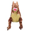 Mignon Sac à Dos Enfant Dinosaure T-Rex 3D Peluche école Sac à Dos Grande Capacité Dinosaures 3D Animal Cartable Scolaire Sac