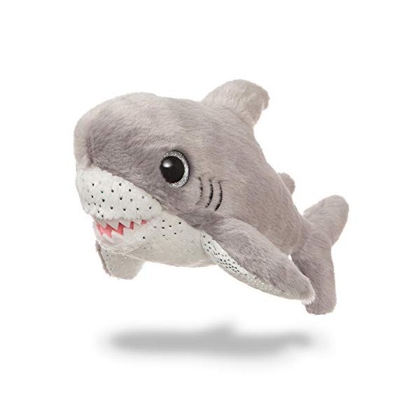 Aurora, 61208, Sparkle Tales, Finn Le Requin, 18 cm, Peluche, Grise et Blanche