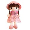 Surakey Poupée de Chiffon Fille 45cm Mignon Poupée en Peluche Princesse avec Chapeau Jouets en Peluche Fille Cadeau pour Anni