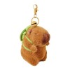 Pendentif Capybara en peluche de dessin animé de 10,9 cm, super doux, tête de fraise, poupée en peluche à suspendre, animaux 