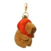 Pendentif Capybara en peluche de dessin animé de 10,9 cm, super doux, tête de fraise, poupée en peluche à suspendre, animaux 