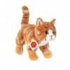 Hermann Teddy Collection - 906827 - Peluche - Chat Debout - 20 cm Maquereau - Rouge