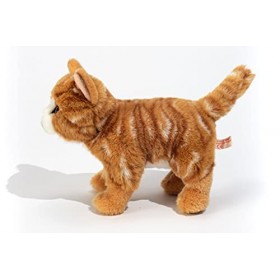 Hermann Teddy Collection - 906827 - Peluche - Chat Debout - 20 cm Maquereau - Rouge