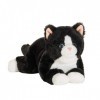 Hermann Teddy Collection 91835 6 Peluche Chat Blanc/Noir 30 cm