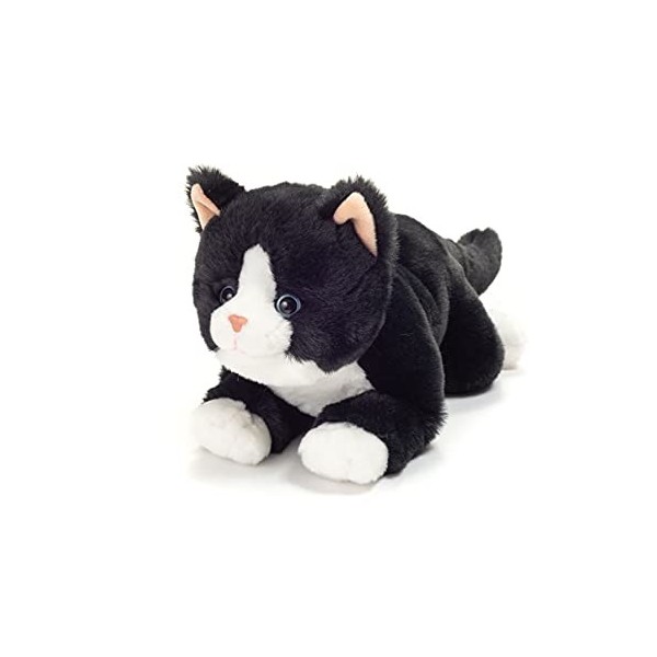 Hermann Teddy Collection 91835 6 Peluche Chat Blanc/Noir 30 cm