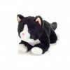 Hermann Teddy Collection 91835 6 Peluche Chat Blanc/Noir 30 cm