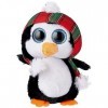 TY- Beanie Boos-Peluche Cheer Le Pingouin 15 cm, TY36241, Noir/Blanc