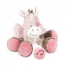 Nattou Mini Peluche Musicale Licorne Jade, Nina, Jade et Lili, 24 x 14 x 7 cm, Beige/Rose