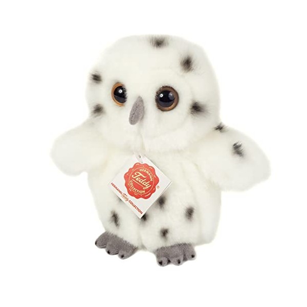 Teddy Hermann 94172 Peluche Chouette des neiges 16 cm