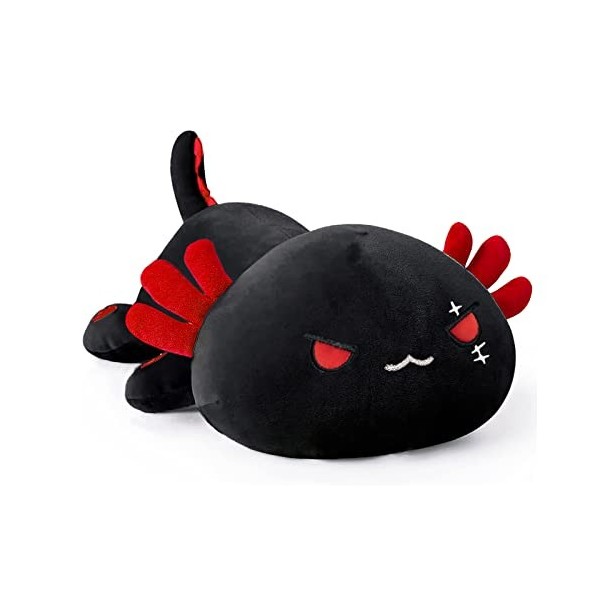 shownicer Peluche chat Kawaii en peluche chat noir, coussin en peluche, coussin de lancer, coussin de chat, cadeau pour enfan
