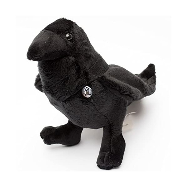 Doudou corbeau noir corbeau en peluche Oiseau sauvage Hugin - Doudou * Biz.