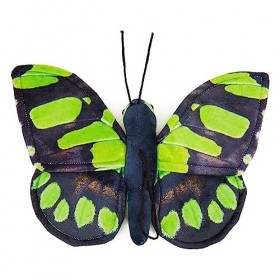 Zappi Co Peluche 100% Recyclée Papillon de Malachite 28.5cm de Largeur Collection danimaux Doux, Câlins et Écologiques pou