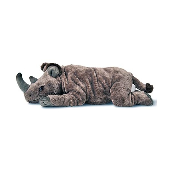 Uni-Toys - Rhinocéros petit couché - 32 cm longueur - Peluche Rhino - Peluche doudou