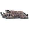 Uni-Toys - Rhinocéros petit couché - 32 cm longueur - Peluche Rhino - Peluche doudou