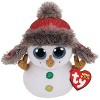 Ty - TY36219 - Beanie Boos - Peluche Buttons le bonhomme de neige 15 cm