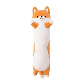 Shiba Inu Jouet en Peluche Long Oreiller Chien Mignon Câlin Animal en Peluche Oreiller Jouet Confort de Sommeil Jouets Super 