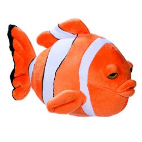IMPEXIT Peluche Poisson Clown Gros Yeux 15/28/12 cm