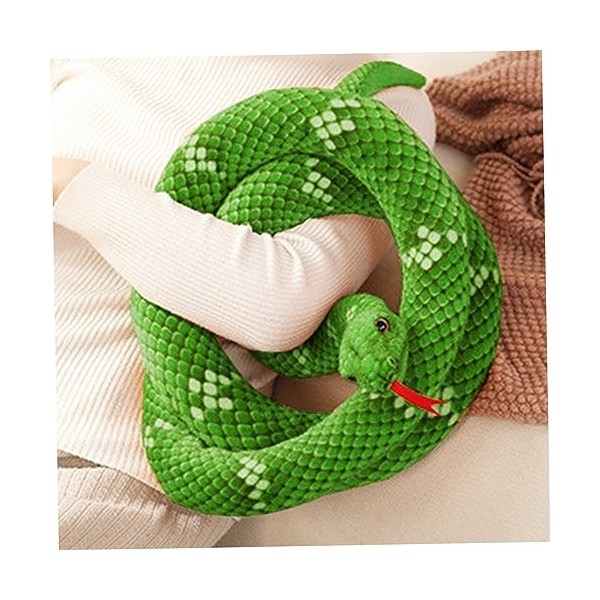 Serpent En Peluche De 79 Pouces De Long, Serpent Géant En Peluche Réaliste Et Doux, Cadeau Pour Décoration De Fête Dhallowee