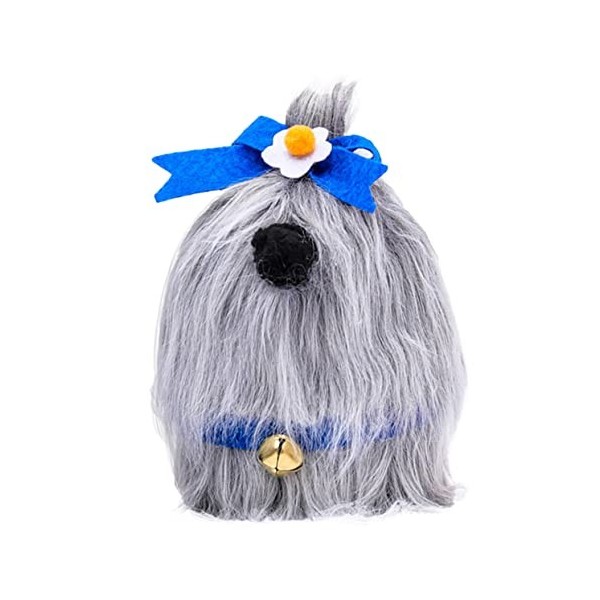 HOOTNEE 1Pc Chiot À Poils Longs Poupée Jouet Chien en Peluche Chien Jouet Bébé Chien Jouet Chien Figurines Poupée Décoration 