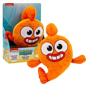 Giochi Preziosi Baby Shark Big Show - Peluche en Forme de Poisson de Couleur Orange à Embrasser de 30 cm pour Enfants à parti