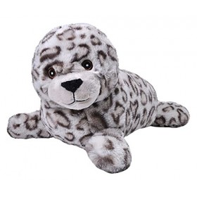 Wild Republic Ecokins Phoque commun, Animal en Peluche 30 cm, Jouets Écologiques, Cadeaux pour Bébés, Fabrication Artisanale 