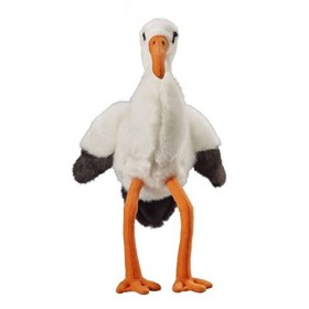 Heinrich Bauer 14258 Cigogne en Peluche pailletée Multicolore 30 cm