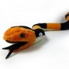Payton - Doudou serpent corail - Noir et orange - Peluche - Loutre de corail