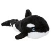 PMS VFM - Peluche Orque 40 cm respectueuse de lenvironnement Super Douce en Peluche Orque Noir et Blanc fabriquée à partir d