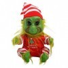 Générique Peluche Grinch, poupée Grinch réaliste, Figurines en Peluche de poupée Grinch Mignonnes, décorations de Noël Grinch