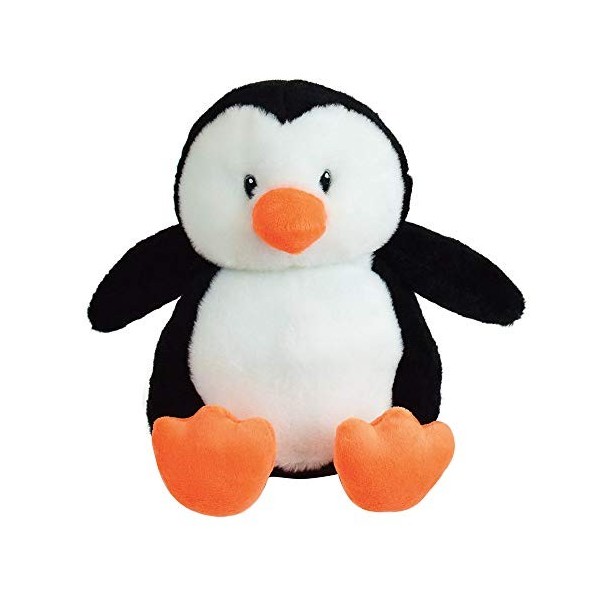 024031S Peluche Bouillotte Pingouin avec Micro Perles Dargile +/- 19 cm