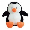 024031S Peluche Bouillotte Pingouin avec Micro Perles Dargile +/- 19 cm