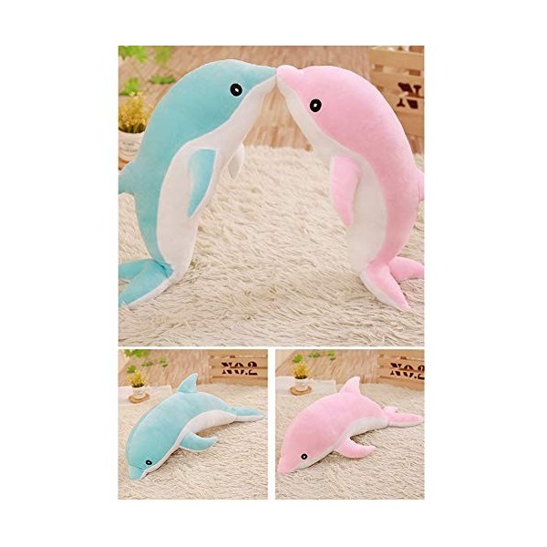 Peluche dauphin pour enfants - Jouet en peluche en forme de dauphin - Jouet en peluche - Jouet pour fille et garçon - Cadeau 