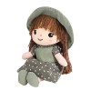 JIAHG Poupée de Chiffon Fille Jouet en Peluche Poupée de Chiffon Adorable avec Les Cheveux Tressés Ornement de Chambre de Béb