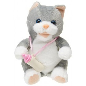 Tobar - 36413 - Peluche animée bébé chat qui tète, Collection Animigos