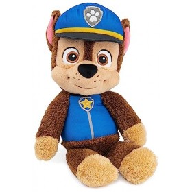 LA PAT PATROUILLE - PELUCHE GUND TAKE-A-LONG CHASE - Peluche Pat Patrouille Chase Taille 35 cm - Lavable En Surface - Pat Pat