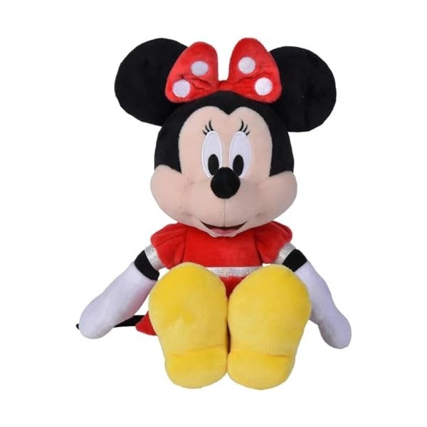 Disney - Minnie, 35 cm, Noir, Rouge, Jaune, Peluche, à partir de 0 Mois