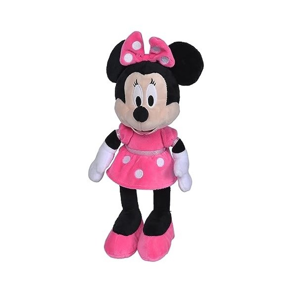 Disney - Minnie, 35 cm, Robe Rose, Peluche, à partir de 0 Mois