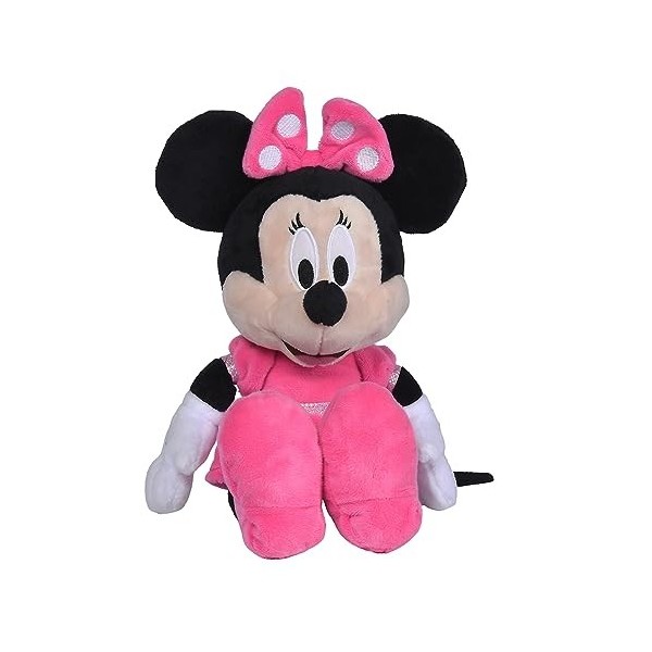 Disney - Minnie, 35 cm, Robe Rose, Peluche, à partir de 0 Mois