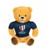 Gipsy Toys - Peluche Ours Coupe du Monde de Rugby/Rugby World Cup France 2023 RWC – Peluche Officielle sous Licence - 15 cm