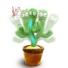 MAGIC SELECT Peluche Cactus Qui Danse avec Mouvement Électronique, Lumieres et 120 Chansons. Ornement de Maison. Piles Non in