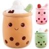 Peluche Bubble Tea Doudou Coussin Kawaii Bubble Tea Peluche Oreiller Cute Doudou Boba Thé Tasse Jouet Doux Deco Cadeau pour E