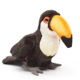 Uni-Toys - Toucan Toco - 18 cm Hauteur - Oiseau - Peluche, Doudou