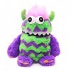 Toyland® 9" 23cm Peluche en Peluche Worry Monster Couleur Violet et Vert - Aime Manger Vos soucis.