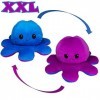 KUNSTIFY - Peluche Pieuvre XXL réversible 40 cm, Bleue et Violette