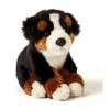 Uni-Toys - Chiot Bouvier Bernois Assis – 15 cm Hauteur – Chien en Peluche, Animal de Compagnie – Doudou