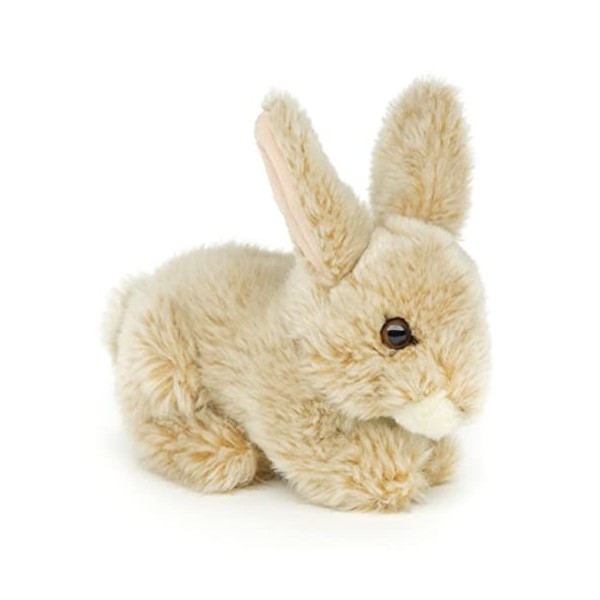 Uni-Toys - Lapin couché Blanc - 18 cm Longueur - Lapin en Peluche - Peluche, Doudou