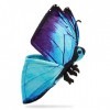 Zappi Co Peluche 100% Recyclée Papillon Morpho Bleu 28.5cm de Largeur Collection danimaux Doux, Câlins et Écologiques pour