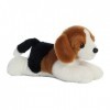 Aurora, 31185, Mini Flopsies Homer Le Beagle, 20 cm, Peluche, Noir, Bown, Blanc 