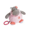 Baby Nat - Peluche Musicale Hippopotame - Idée Cadeau Enfant - Bleu/Marron - Boîte à Musique Zoé - BN0546